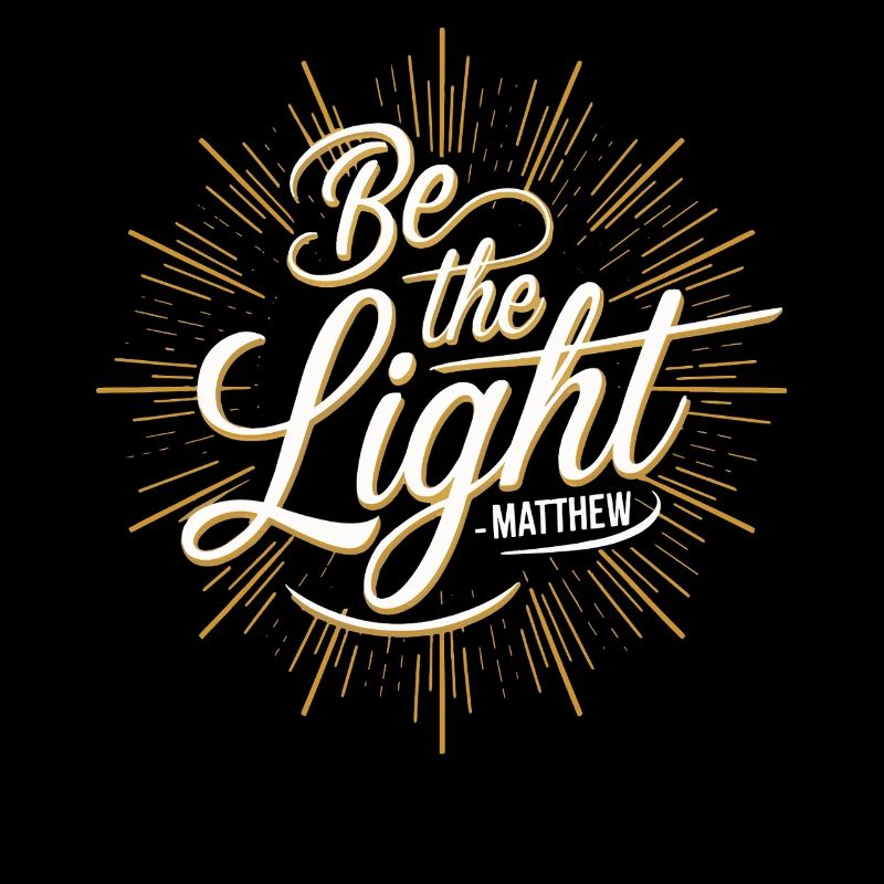Sei das Licht | Matthäus Bibelvers Christliche Kunst