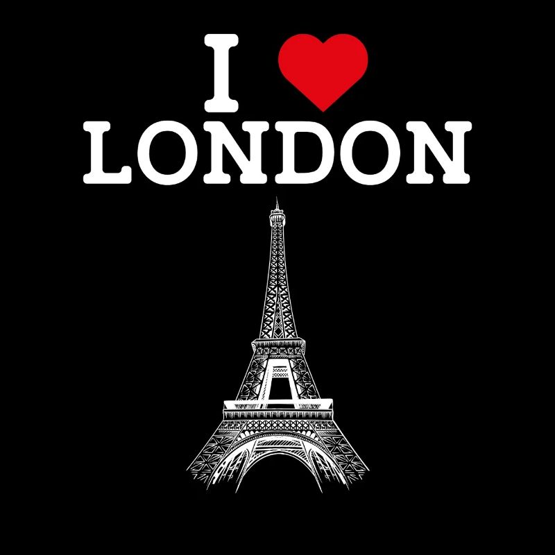 J’aime Londres Tour Eiffel Royaume-Uni Drapeau