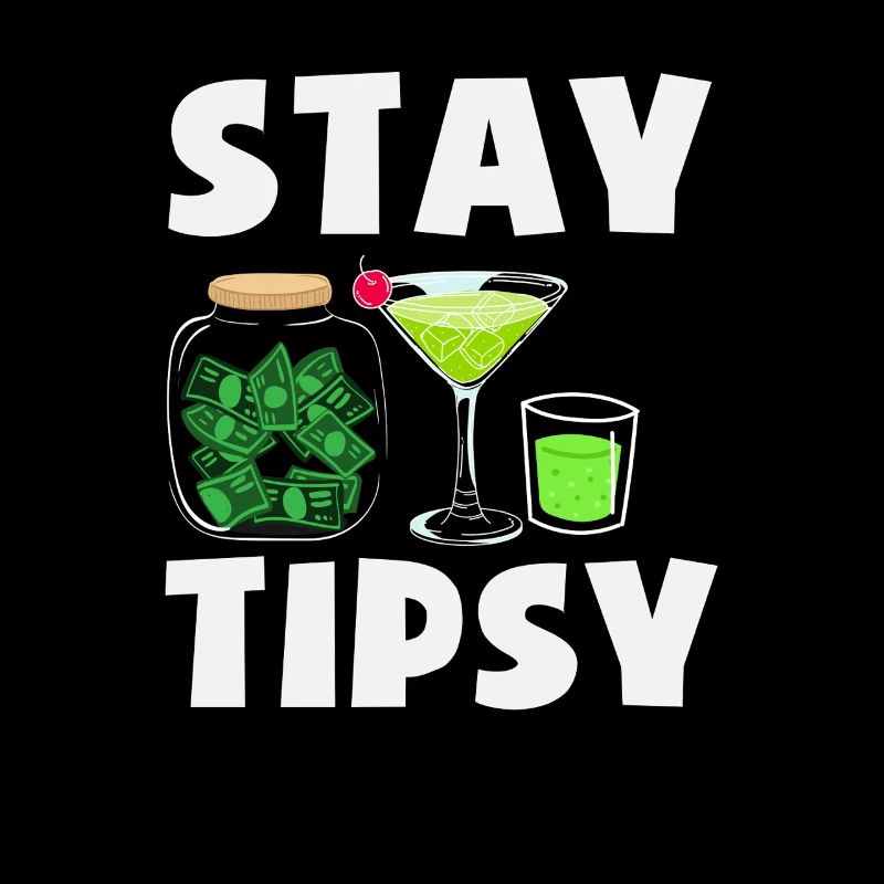 Bleib Beschwipst Bartender Stil