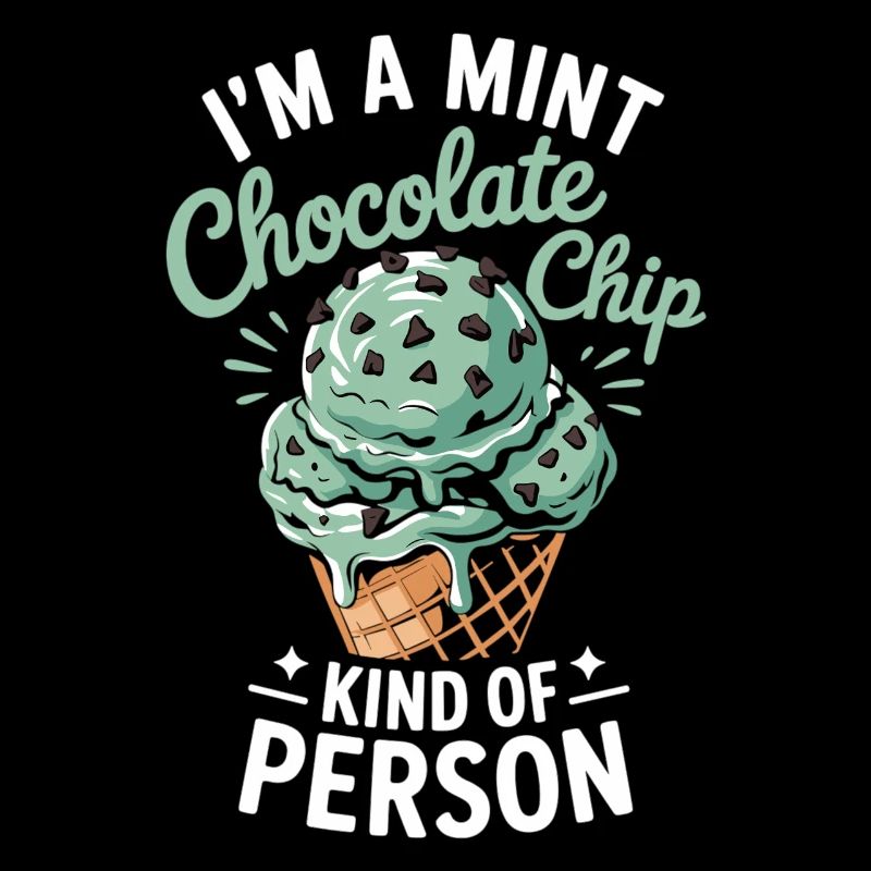 Minze Schokoladen Eiscreme Fan