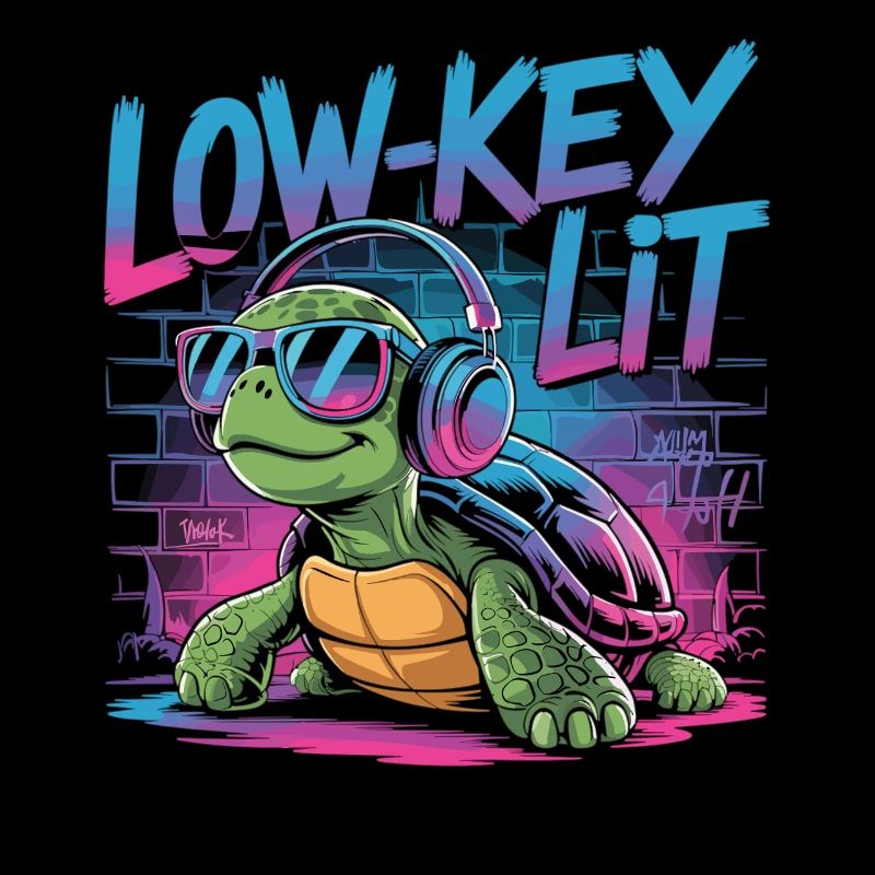 Low-Key Lit Schildkröte