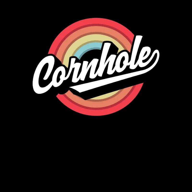 Cornhole Spieler Retro Kreis Design