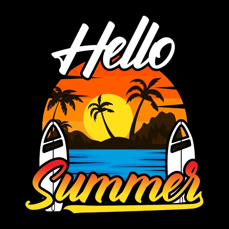 Hello Summer Sunset Design