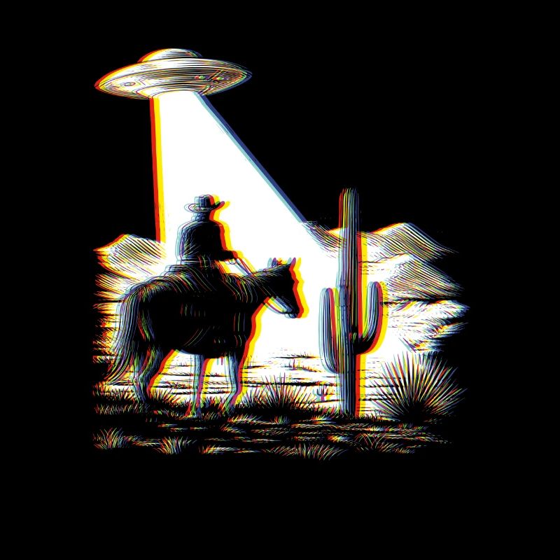 Space Cowboy - UFO - Retro Graphics - Aberration
