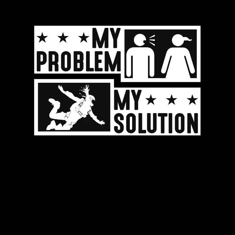 Skydiver My Problem My Pictogram Mom Paraglider