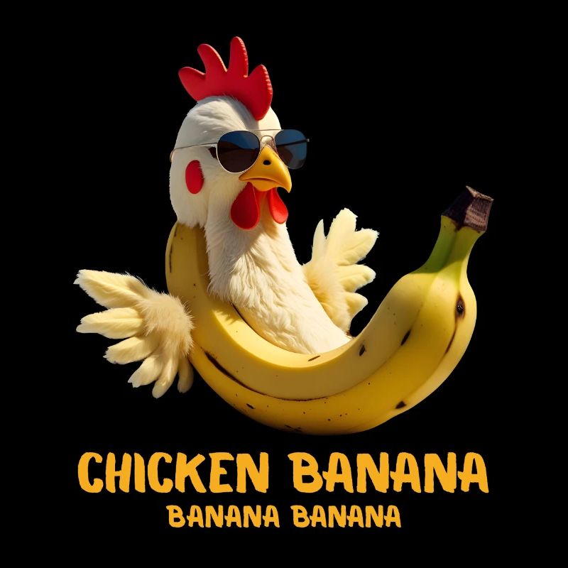 Drôle de poulet banane cadeau pour les amateurs de Brainrot Meme