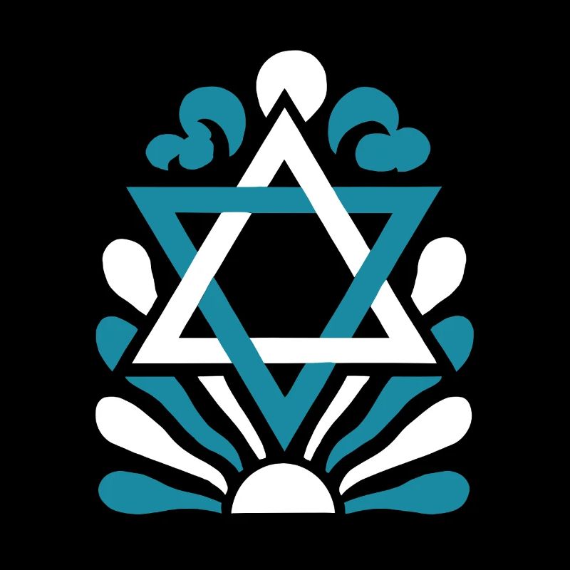 Design d’Israël avec étoile de David