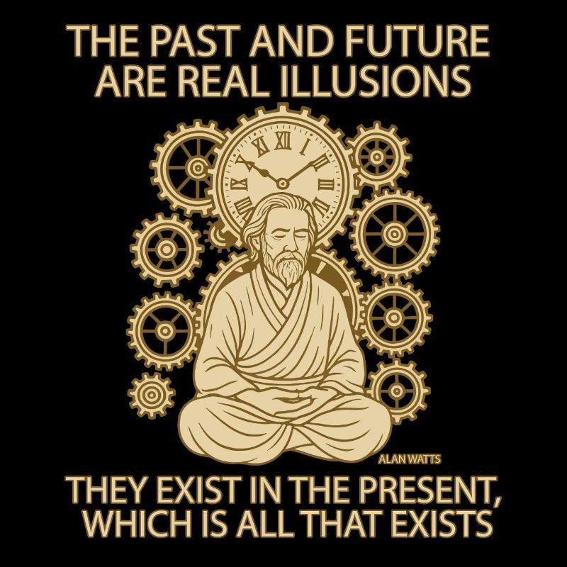 Alan Watts Present Time Quote Tee