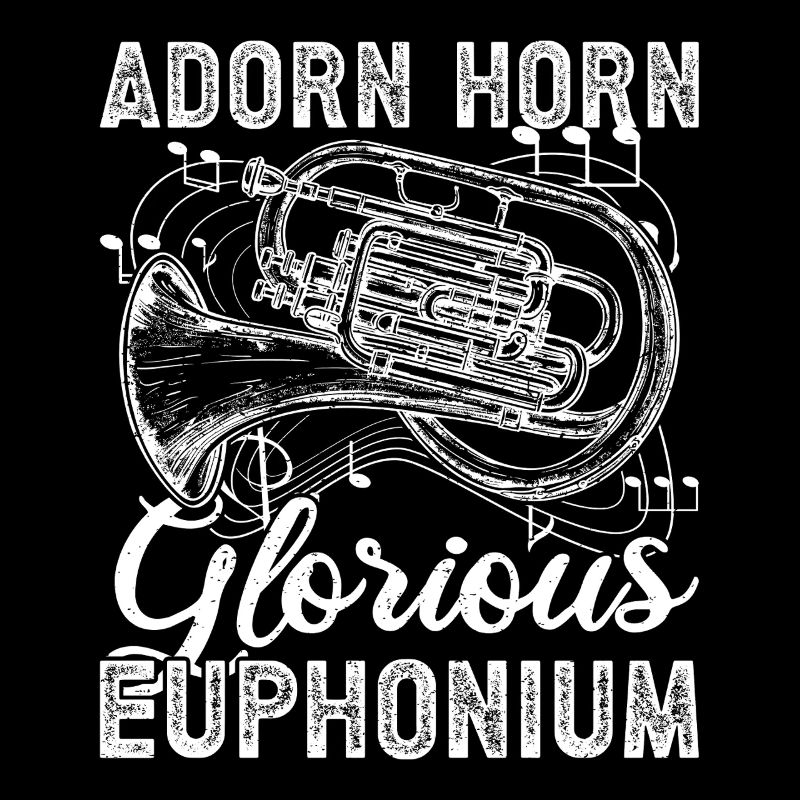 Bariton Player Adorn Horn Glorious Euphonium