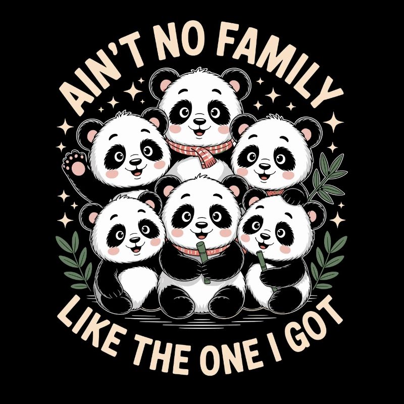 Pas de famille comme celle que j’ai - des pandas mignons