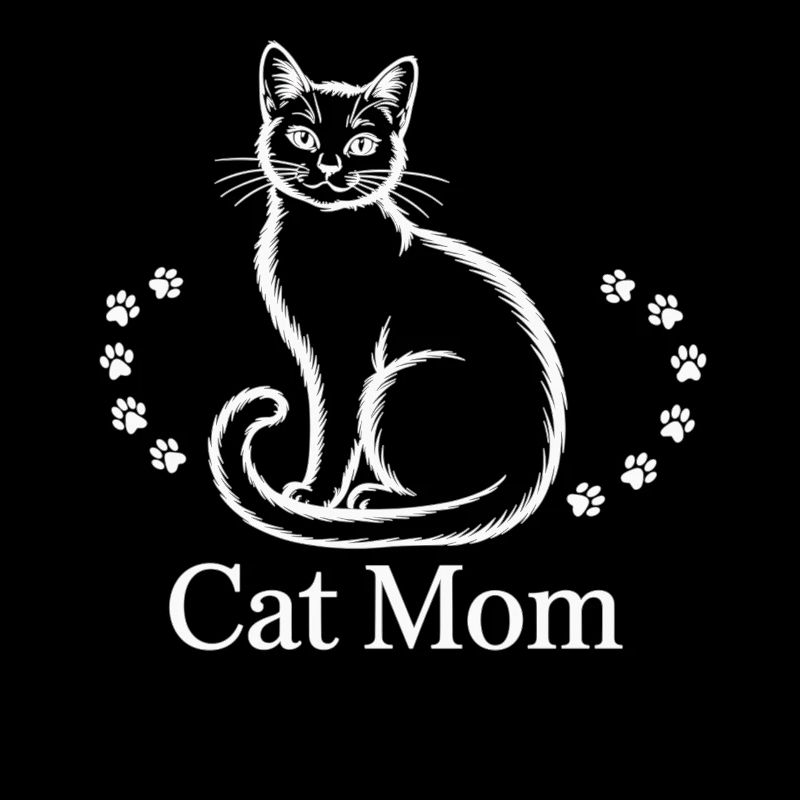 Fière maman chat