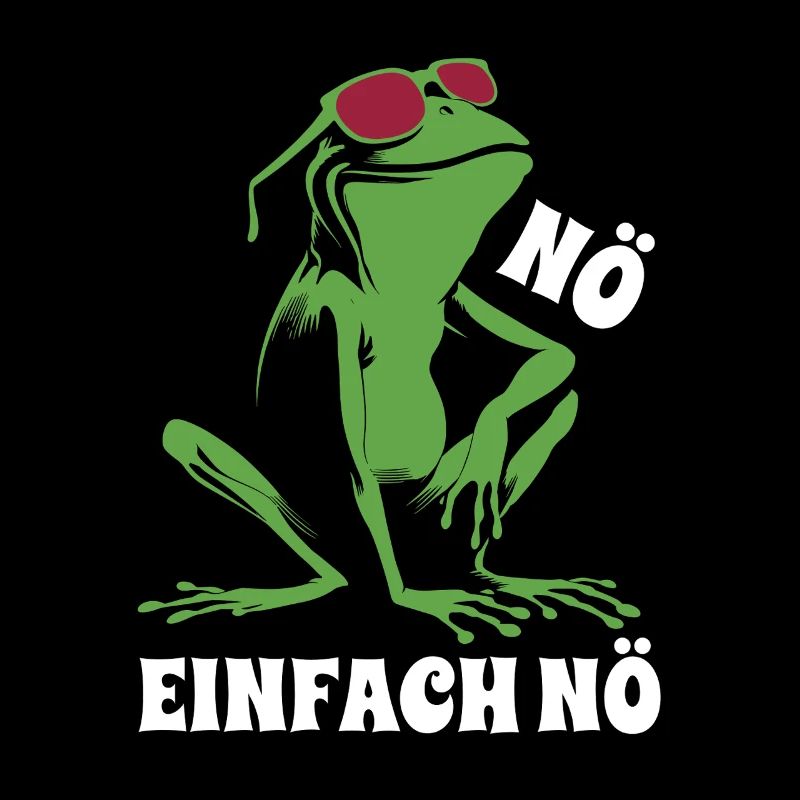 Frosch - Nö einfach nö - Cartoon Geschenk