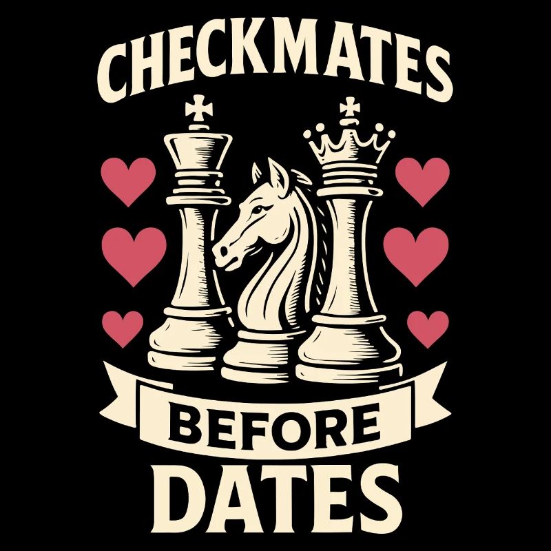 Échec et mat avant les données Joueur d’échecs Fun Design