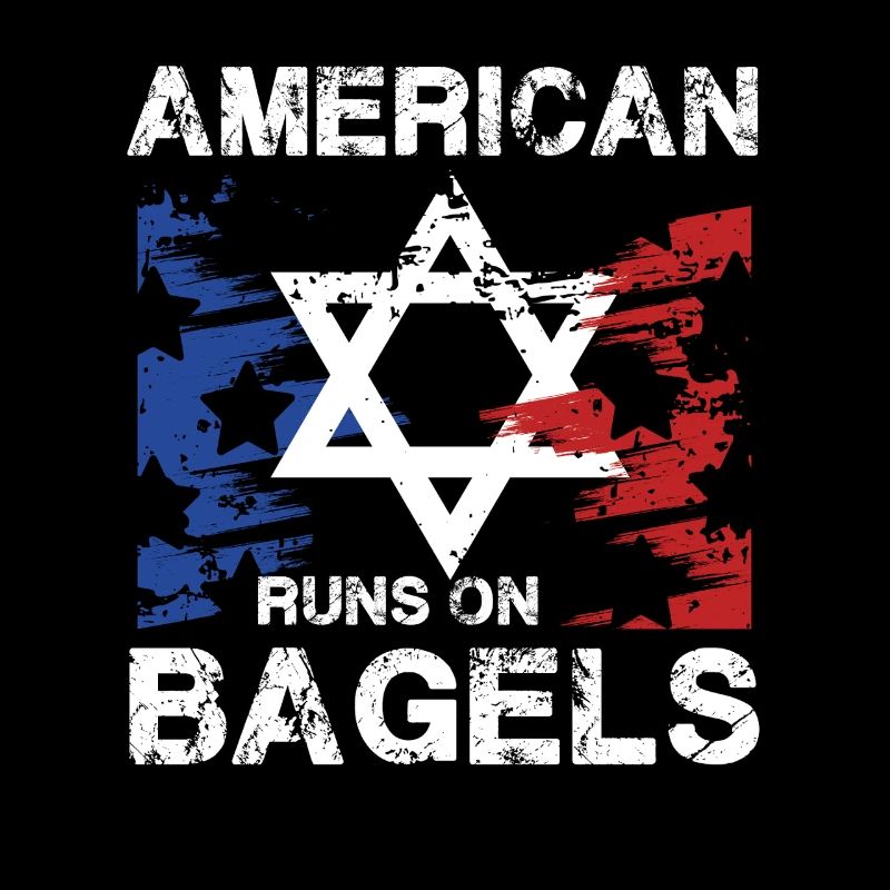 American Runs On Bagels Mit Sternmotiv Und