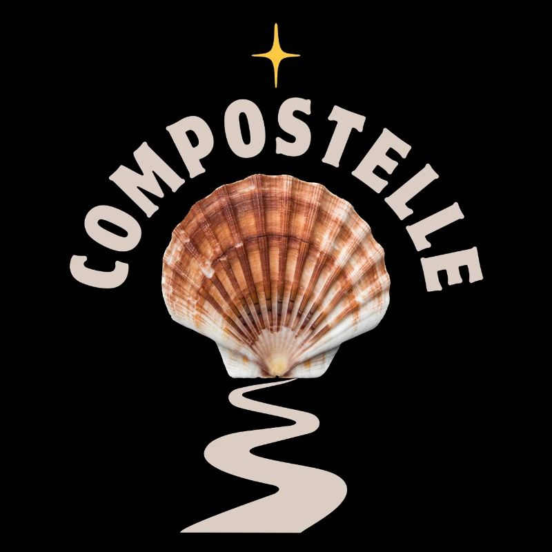Coquille Saint Jacques sur Chemin de Compostelle