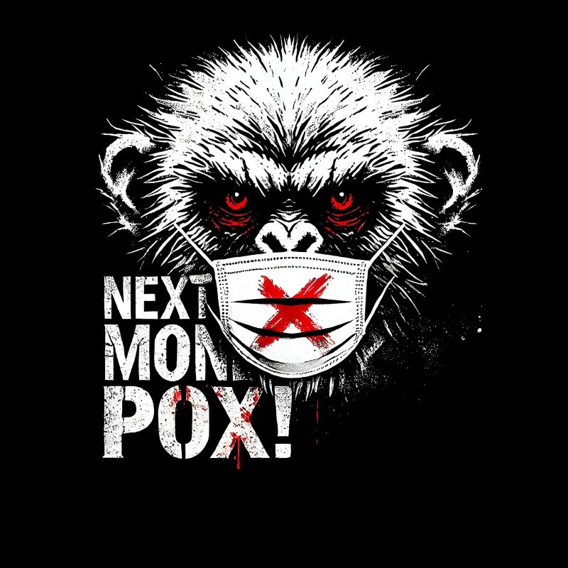 Protest Monkey Face Mask Artwork