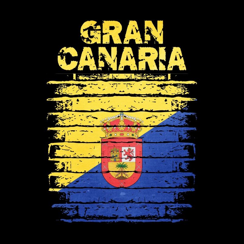 Guanche Flag Design auf Rustikaler Optik