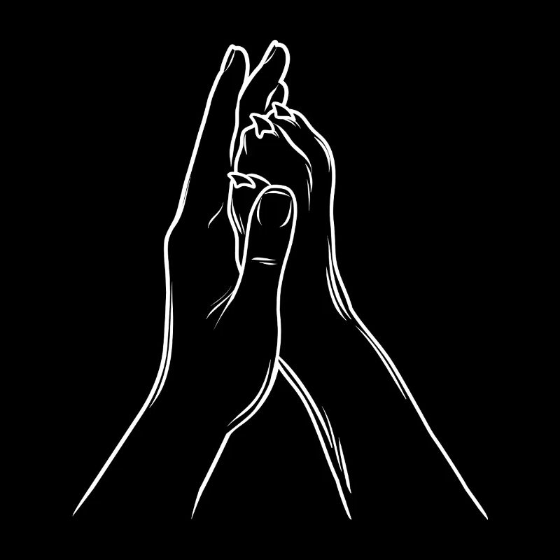 Hand + Hundepfote - High Five - Hunde Fan - Team