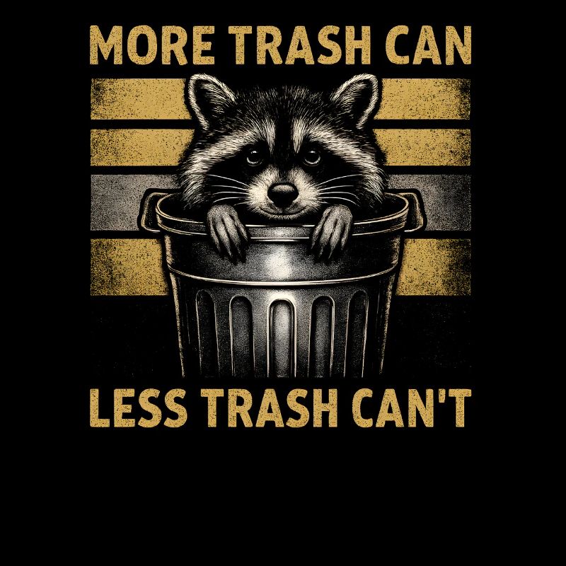 Raccoon Saying Garbage Humor Funny Gift Idea