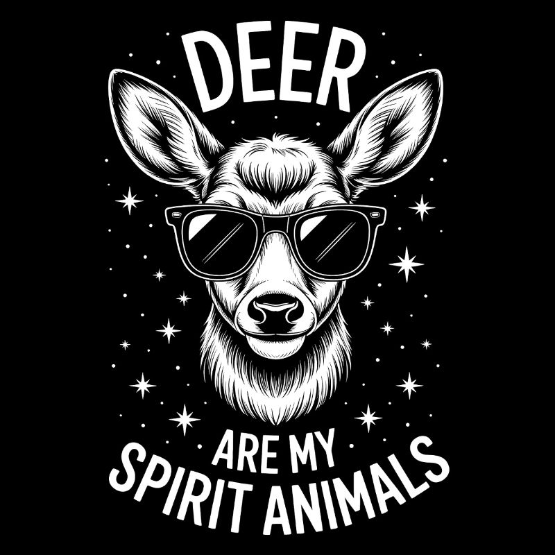 Cool deer with sunglasses