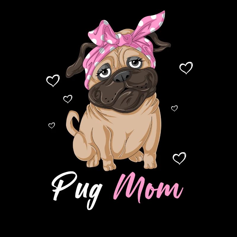 Mops Mama Muttertag T-Shirt