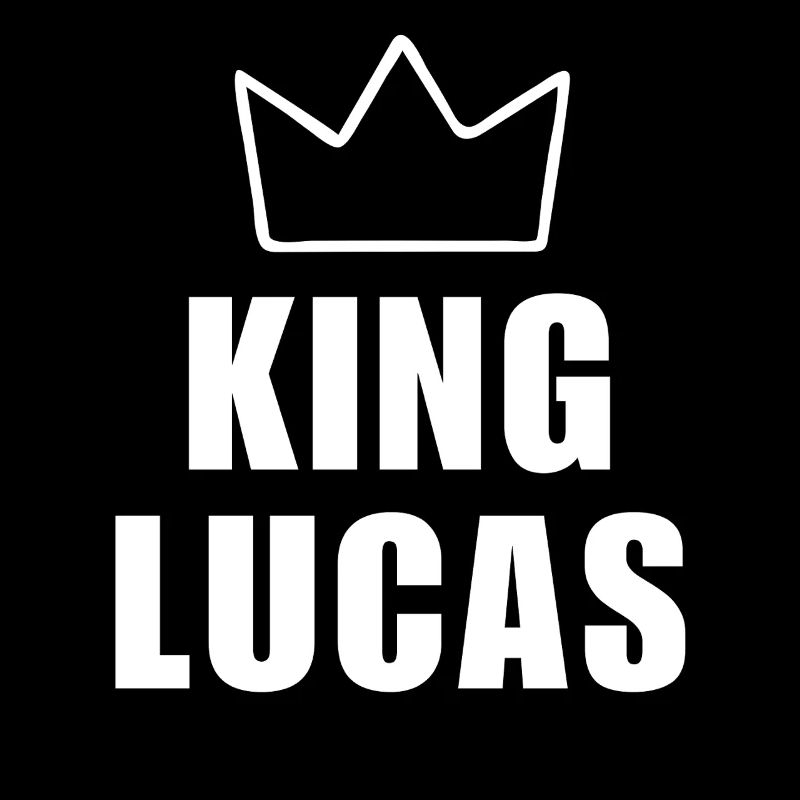 Lucas Name mit Buchstabe L - King Crown Hemd