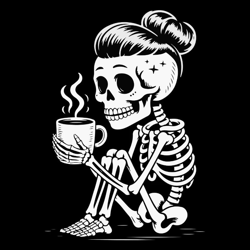 Café Sipper Squelette