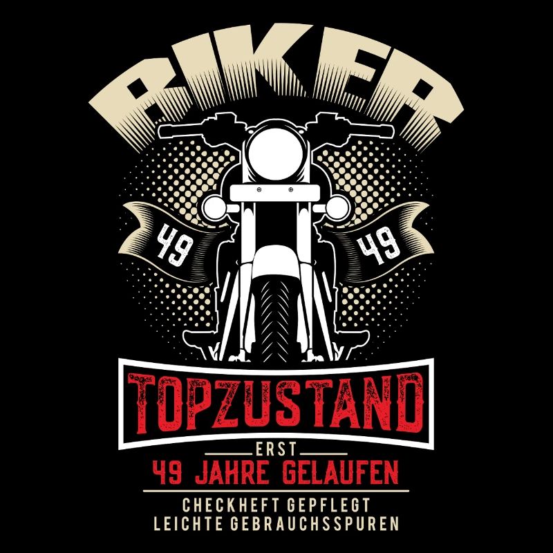 49. Geburtstag Motorradfahrer Motorrad