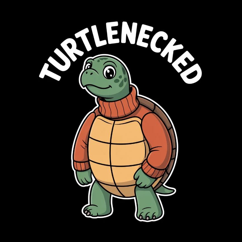Turtlenecked Funny Turtle Word Game