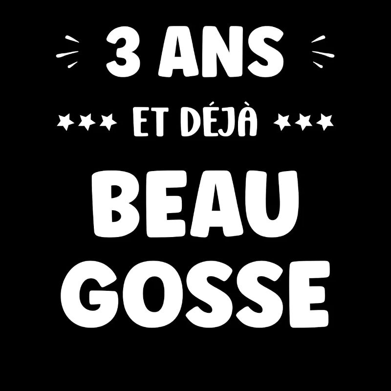 3 ans et déjà beau gosse