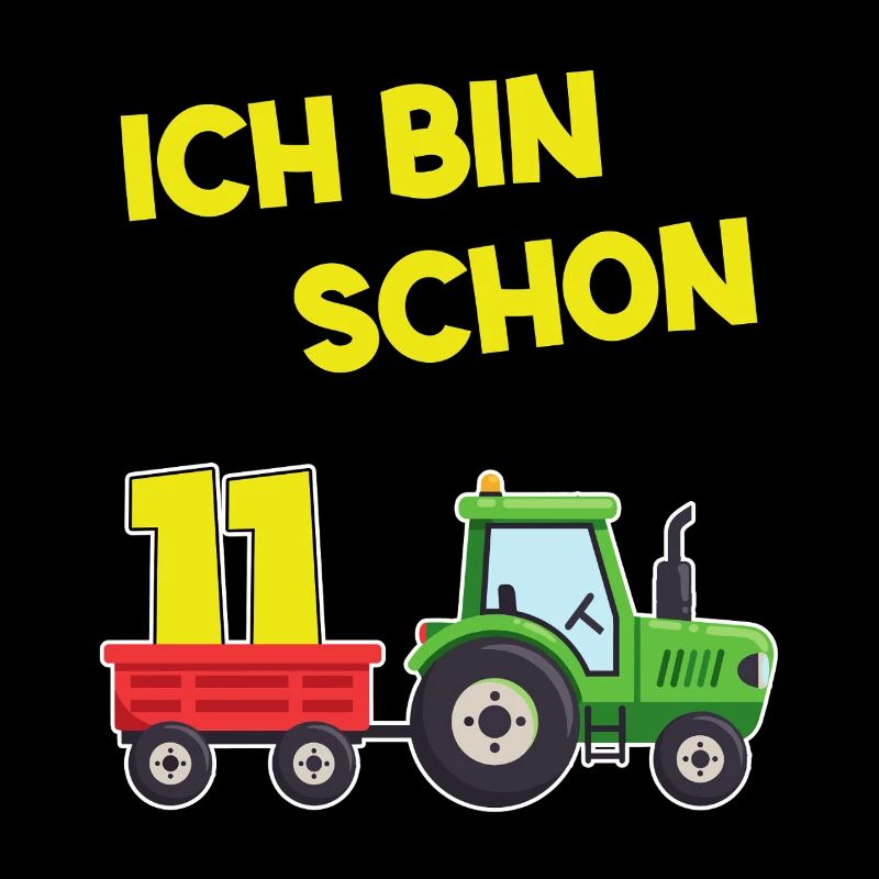 Ich Bin Schon 11 Traktor 11 Jahre Alt Geburtstag 
