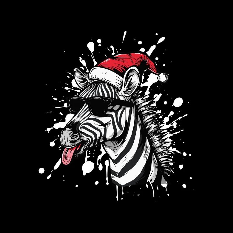 Zebra Christmas Funny