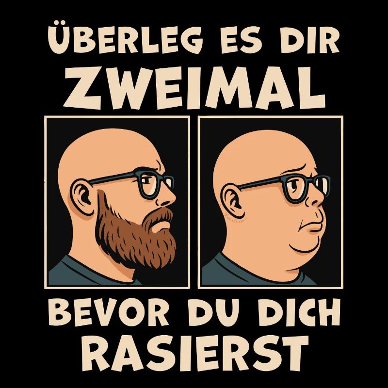 Vorher Nachher Rasurwitz Bartträger