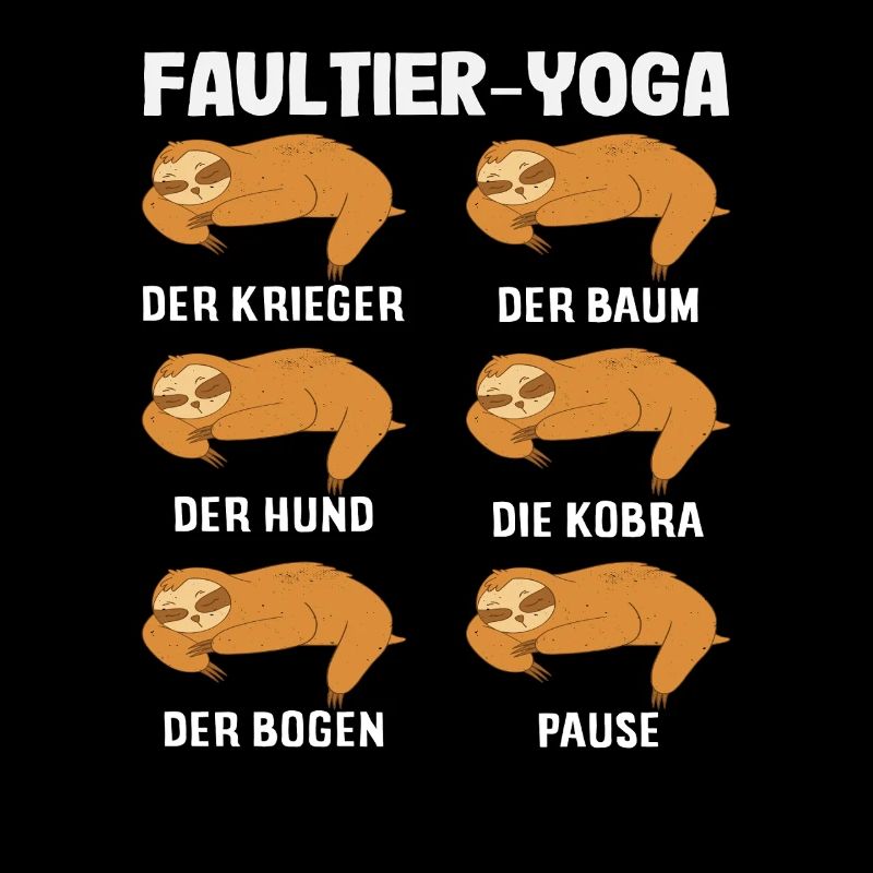Faultier Yoga Routine Sport Geschenk