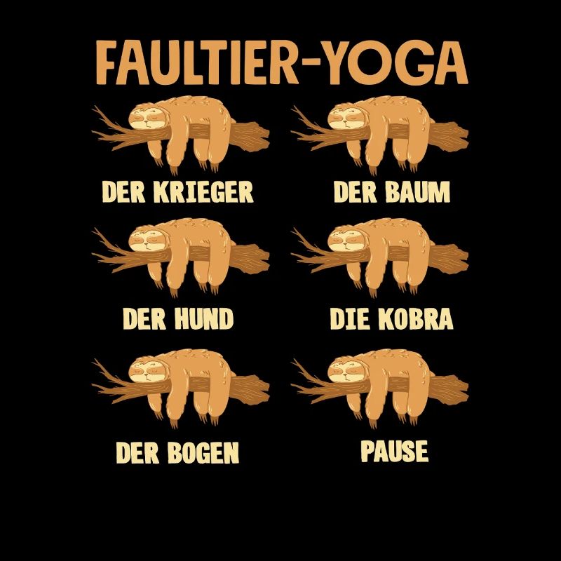 Faultier Yoga Routine Sport Geschenk