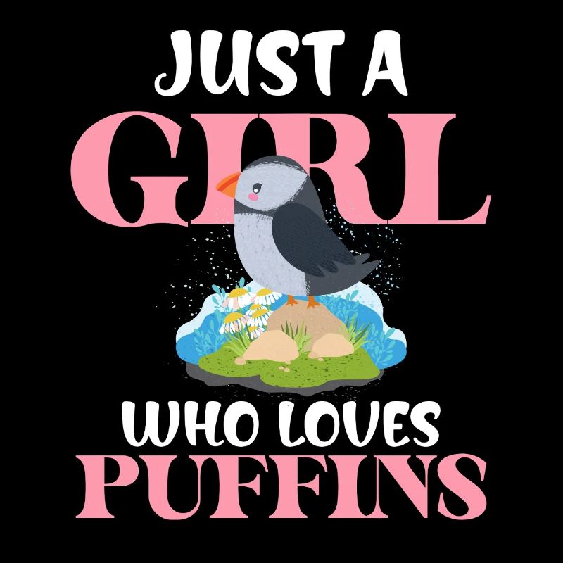 Nur ein Mädchen liebt Puffins