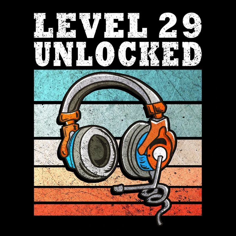 Level 29 Unlock Kopfhörer Retro