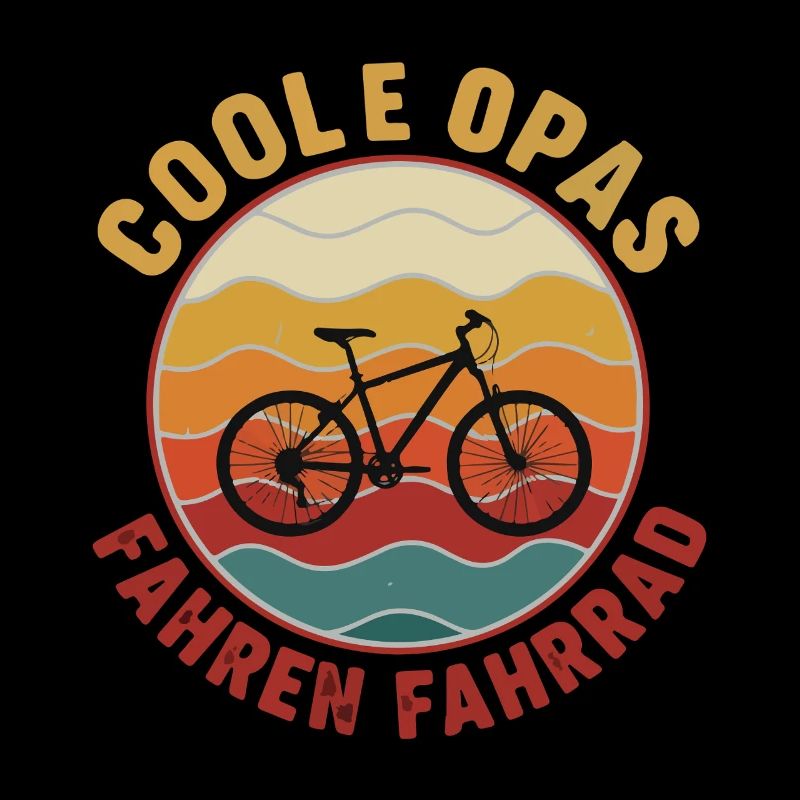 Des grands-pères cool faisant du vélo