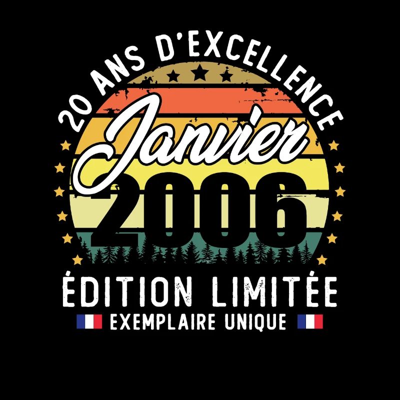 Janvier 2006 Vintage Cadeau Anniversaire 20 Ans