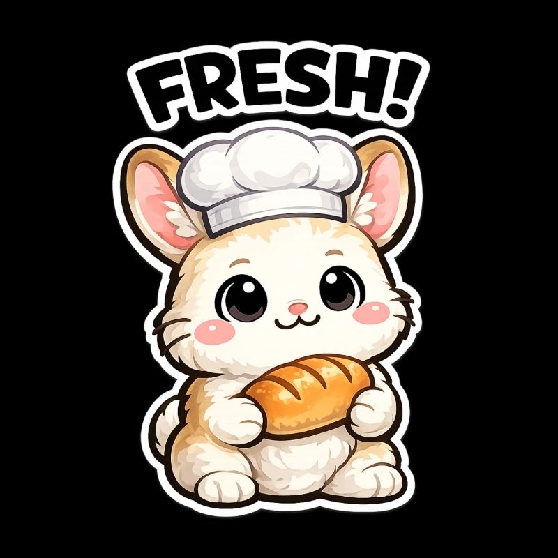 Kitchen bunny with fresh bread