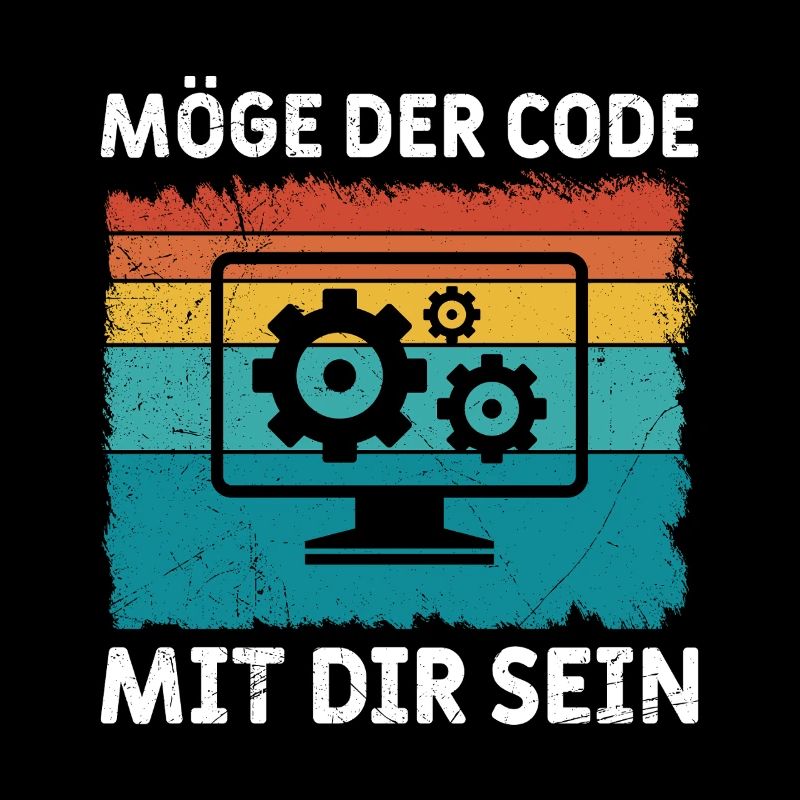 Nerd Computer MÖGE DER CODE MIT DIR SEIN LUSTIG
