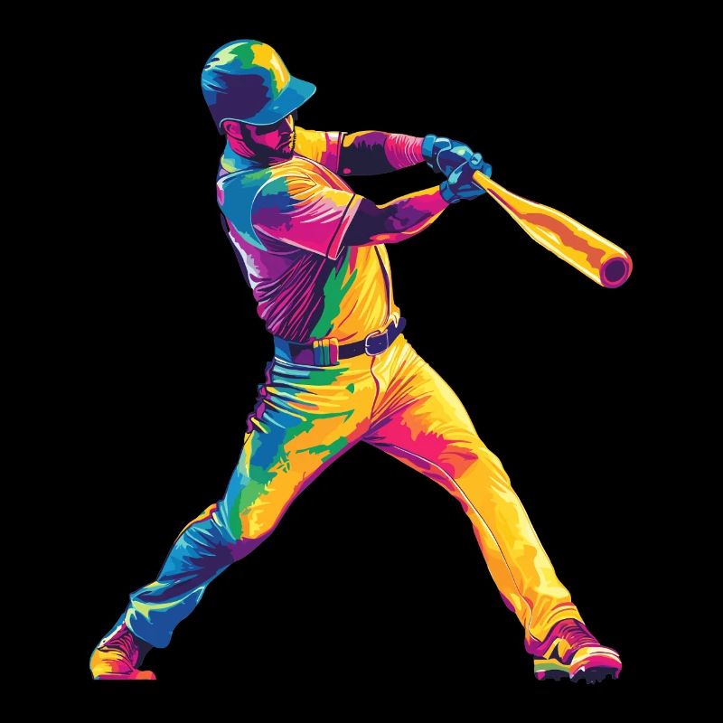 Colorful baseball power