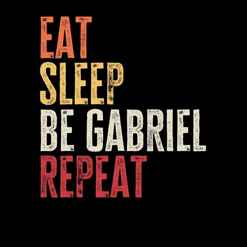 Mange, dors Be Gabriel Répète Nom rétro