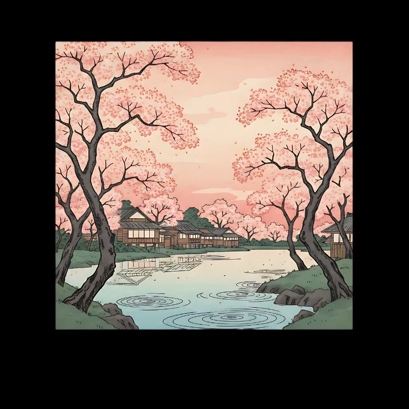 Fleurs traditionnelles de cerisier japonais