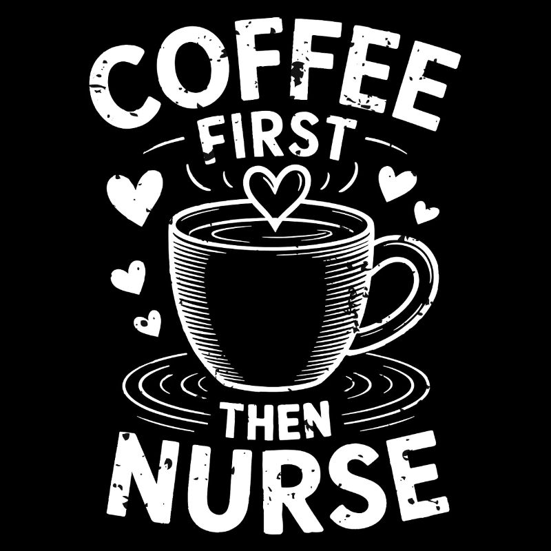 Erst Kaffee, dann Krankenschwester Lustiger Waschbär-Tee