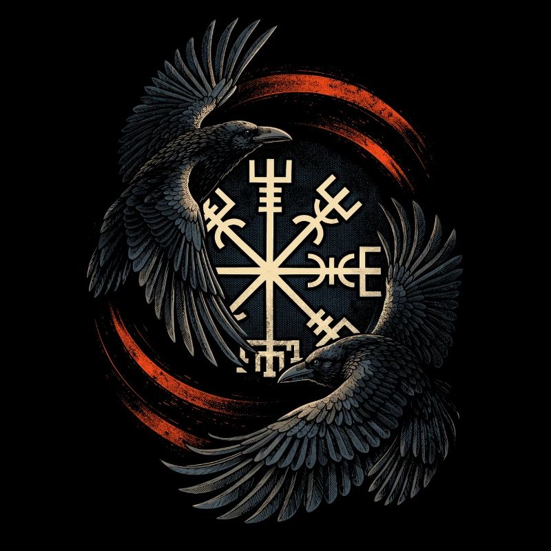 Scandinavian Viking Ravens
