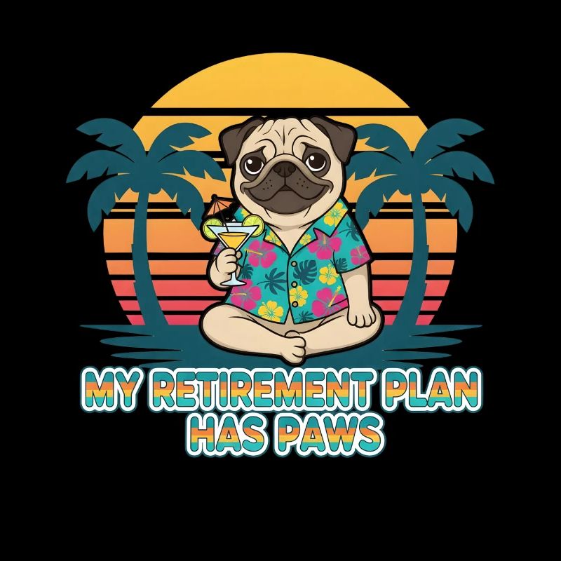 Hund Mops Pug Pfoten Ruhestand Rente