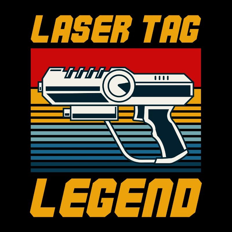 Graphique Laser Tag Legend Retro Blaster