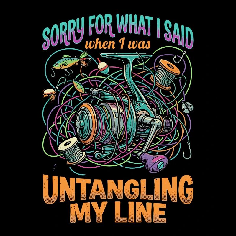 Untangled String Fishing Humor