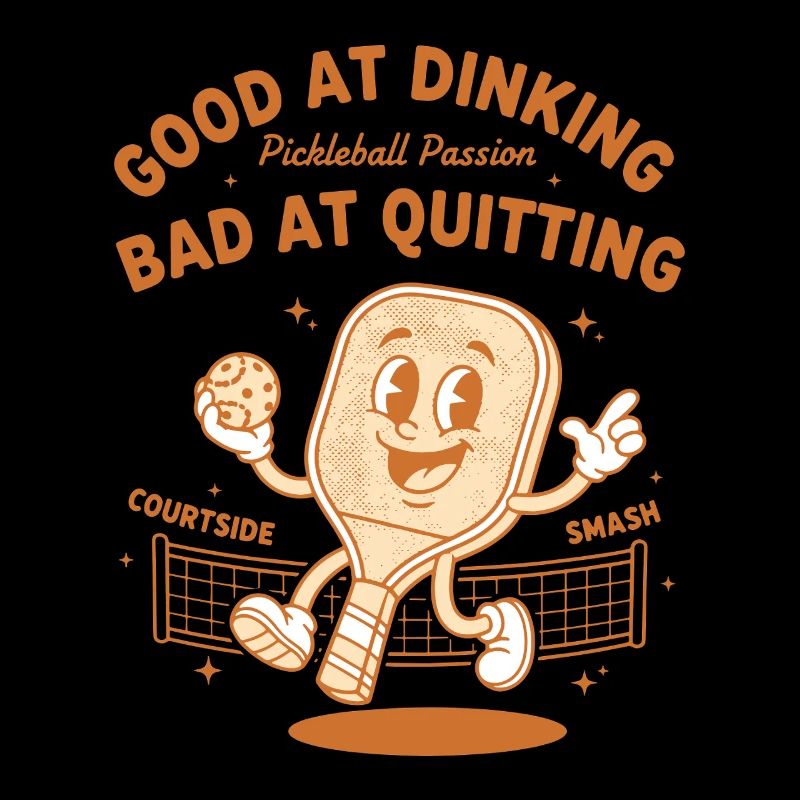Pickleball Funny Player Good At Dinking Bad At